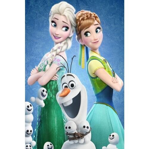 5d Diamond Painting Kit Disney Cartoon Princess Frozen Elsa Snow Queen Completo Diamond Mosaic Decor Gift Wall stickers