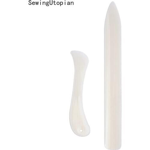 2PCS Handmade Leather Craft Tools Bone Folder for Leather Scoring Folding Creasing Edges Paper Handmade Sewing Tools Accessories
