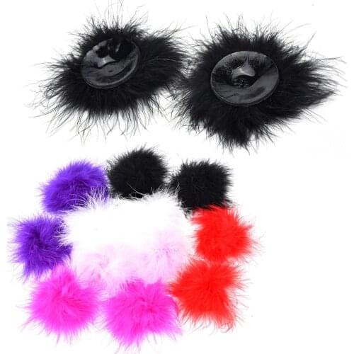 Body Jewelry Accessories Feather Adhesive Nipple Covers Pads Body Breasts Stickers Disposable Nipple Cover Pasties Bra
