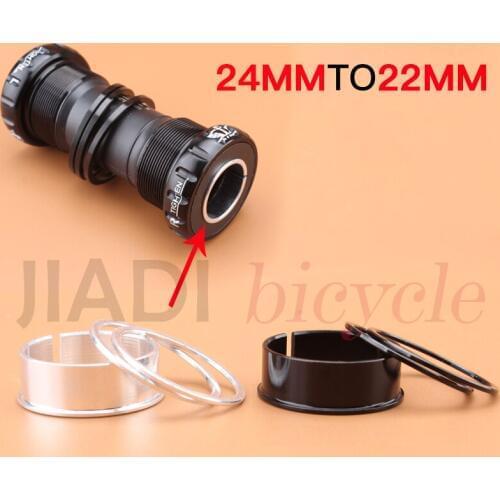 MUQZI Bike Bicycle Bottom Brackets BB Axis Adjustable Sets Bicycle Axis Inside Diameter 24 To 22mm Variable Ring Bicycle Parts