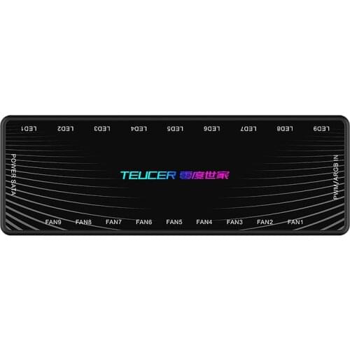 1 to 9 Case Fan PWM & ARGB HUB Splitter 4Pin PWM 5V3PIN ARGB Addressable RGB Adapter SATA Interface Concentrator For Desktop PC