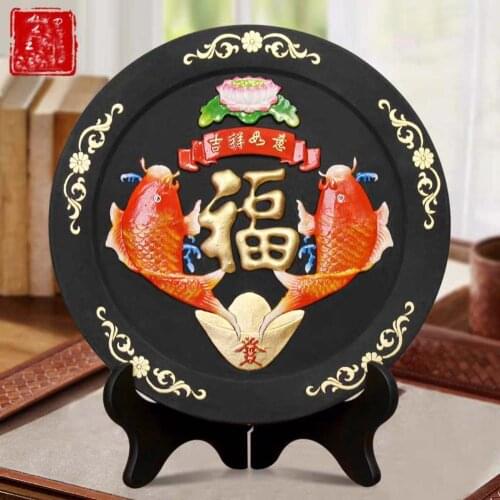 2020 foreign business gift HOME SHOP efficacious Talisman bring in wealth treasure good luck gold fish FENG SHUI Sculpture ART