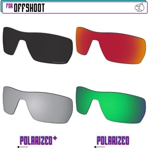 EZReplace Polarized Replacement Lenses for - Oakley Offshoot Sunglasses - BkSrP Plus-RedGreenP
