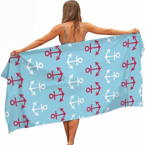 Schiff Anker Mikrofaser Pool Strand Handtuch Tragbare Schnell Schnell Trocken Im Freien Reise Schwimmen Decke