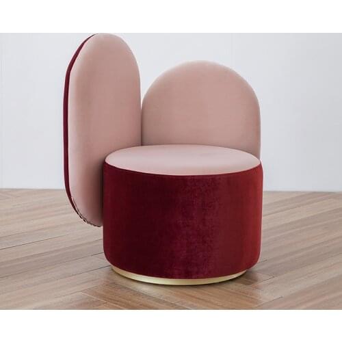 Dressing stool backrest Nordic cute girl creative postmodern light luxury bedroom makeup stool chair