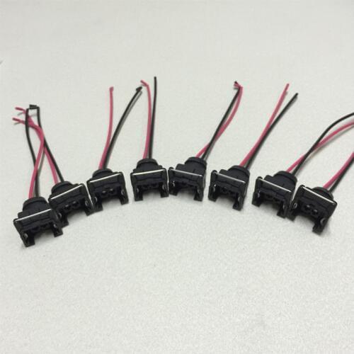 8pcs waterproof EV1 fuel injector plugs connector for bosch440cc 650cc 850cc 1000cc fuel injector with pin and wire
