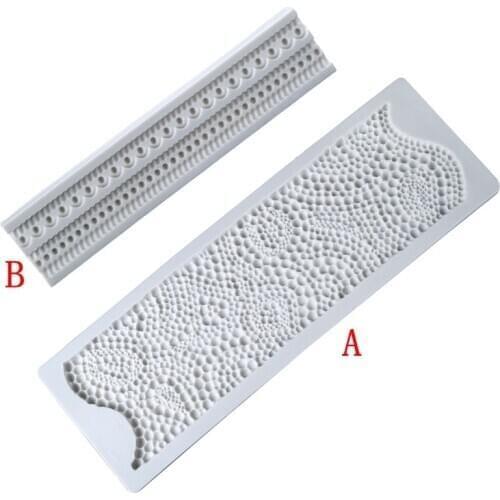 Pearl Strip Large Fondant Silicone Mold Silicone Mould Chocolate Cake Pattern Border Decorative Mold DIY Baking Tools WMJ-904