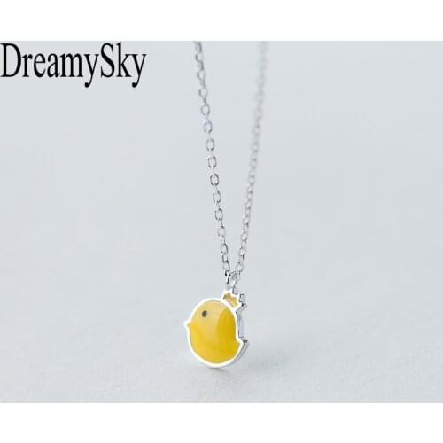 DreamySky 100% Real Silver Color Chicken Necklaces & Pendants For Women Fashion