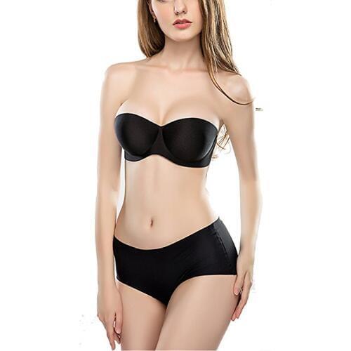 Sexy Lingerie clear back Brassiere Half Cup Bra Women Seamless Invisible Bras Sutian Female Underwear Strapless Push Up Bra