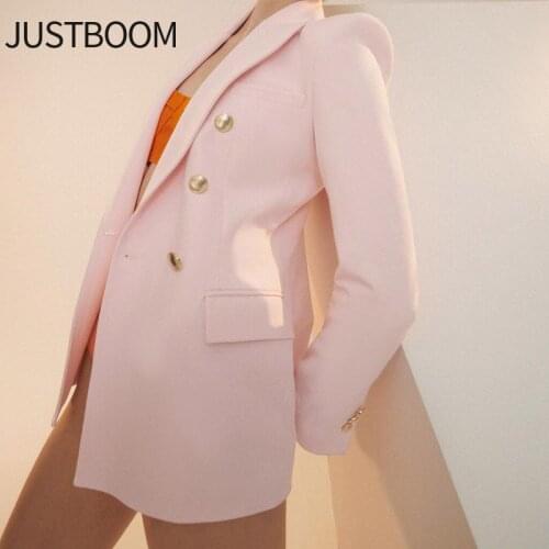 Womens Blazer Jacket ZA 2021 Brand Designer Casual Pink Petite Longline Blazer Cape Coat Dress Fall Oversized Boyfriend