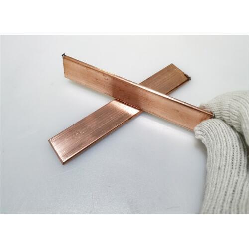 1PCS Copper Row 3*20*100mm Copper Stick Free Shipping T2 Copper Bar Copper Billet TMY Copper Block DIY