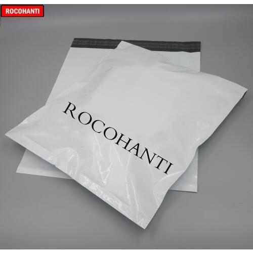 100PCS Custom Plastic Bag Printed Logo White Color Poly Mailer for Delivery Clothes Gift Packaging Shipping Bags