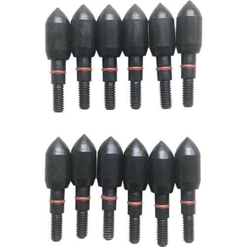 12pcs Archery 125grain Target Broadhead Arrow Points Hunting Field Tips Arrowhead For ID6.2mm Arrow