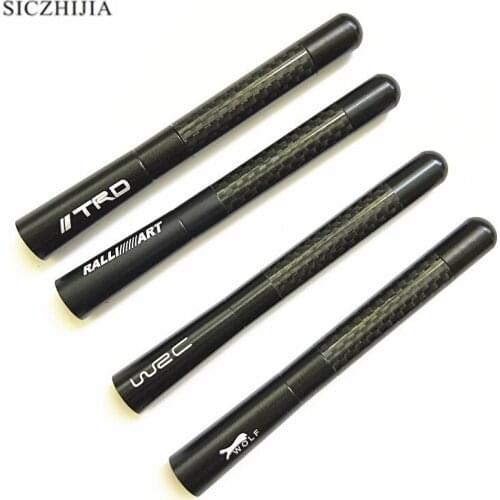 12 cm carbon fiber short car antenna for Peugeot 206 207 208 301 307 308 407 2008 3008 4008