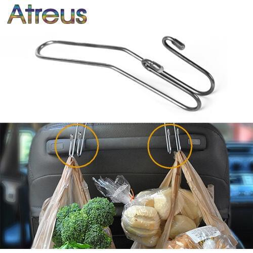 Atreus Car multi-functional metal car seat hook for Mercedes W203 BMW E39 E36 E90 F30 F10 Volvo XC60 Audi A6 c5 c6 Q5 Q7 Tiguan