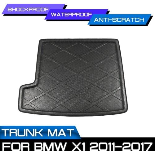 Car Floor Mat Carpet Rear Trunk Anti-mud Cover For MW X1 2011 2012 2013 2014 2015 2016 2017