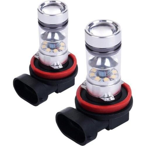 Car Led Fog Light H11 100W High Power 6000K Led Anti Fog Lamp 1800LM LED Fog Light Bulbs for Cars Trucks Fog Light Bulbs