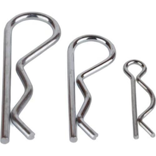 White zinc Open pins B type wave shaped card pin R pin M1.2 M1.6 M1.8 M2 M2.5 M3 M3.5 pin 65 Mn plug Card holder hairpin