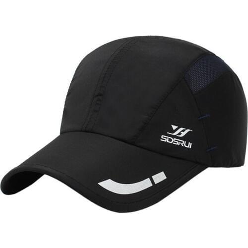 Baseball Cap Outdoor Print Quick Dry UV Protection Sun Peaked Hat Headwear Outdoor Sports Wear With Adjustable Back Closure