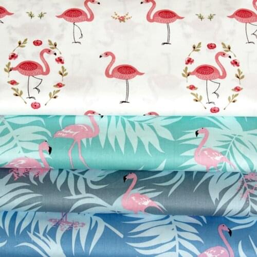 Buulqo 100% cotton twill Fabric Printed Birds Of Handmade DIY Quilting Sewing Baby&Children Sheets Dress Material