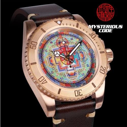 Bronze Watches for Men Automatic Mechanical Wristwatches Sports 200M Diver NH35 Movement Titanium Watch Luminous Clocks New 2021