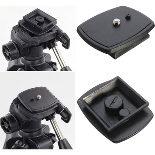 Black Quick Release Plate Tripod Monopod Head Screw Adapter Mount For Vct-d680rm D580rm R640 Velbon Ph-249q Pan Head New