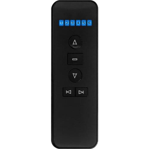 JFBL Hot Universal RF 433.92Mhz Wireless Remote Control AC123-6B 6CH Transmitter for Tubular Motorized Venetian Blinds