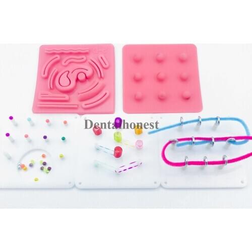 Laparoscopic training education equipment 3D suture module wear beads/clamp ball/traction/clamp dental training model