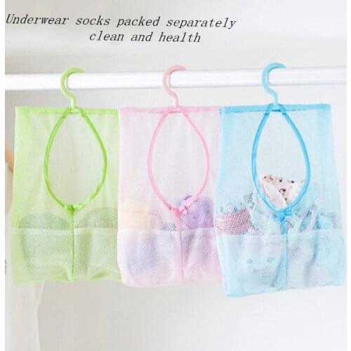 Multifunction New Fashion Folding Hanging Bag Storage Laundry Clothes Organizer Closet Rack Hangers