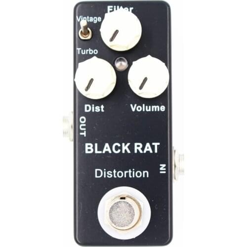 Mosky Mini Black Rat Guitar Effect Pedal with Distortion Effect pedal guitarra