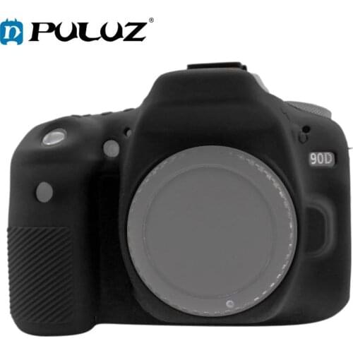 PULUZ Soft Silicone Rubber Camera Protective Body Cover Skin Case For Canon EOS 90D DSLR Camera Bag Housing protector Cover