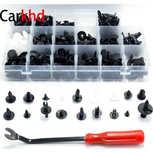 New Mixed Universal Auto Bumper Wheel Eyebrow Fender Plastic Fastener Screw Rivet For All Car Clip Set 100/240/350/415Pcs