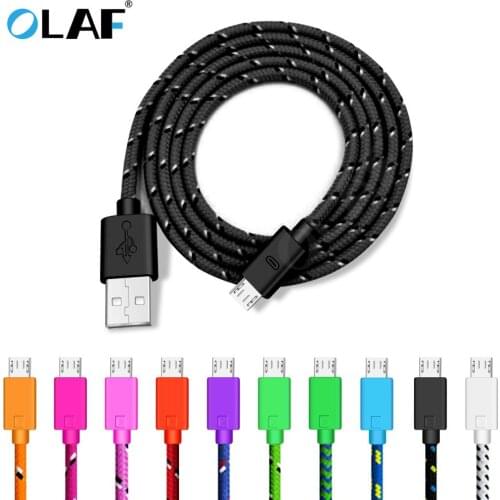 OLAF Micro USB Cable 3m micro usb phone charging cord Fast Charging Cable For Samsung Huawei Xiaomi Android USB Charger Cord