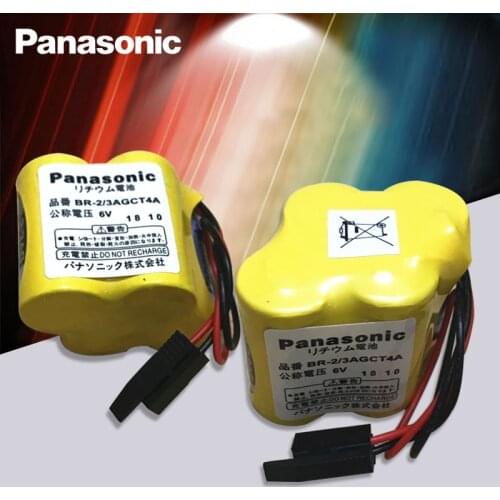 Panasonic Original 2pcs/lot BR-2/3AGCT4A 6v battery PLC BR-2/3AGCT4A lithium-ion batteries Black belt hook plug