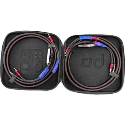 FireBird Zero Full-Range Speaker Cable & Bass Version Silver Banana or Spade Plug for Amplifier HiFi Speaker Pair