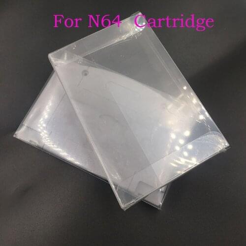 30PCS Clear Plastic Sleeves Box Protectors For Nintendo N64 Game Cases