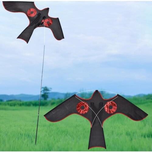 120X64cm Emulation Huge Eagle Kite Bird Scarer Bird Drive Kite Scarecrow Repellents Pest Control For Garden Yard Farm