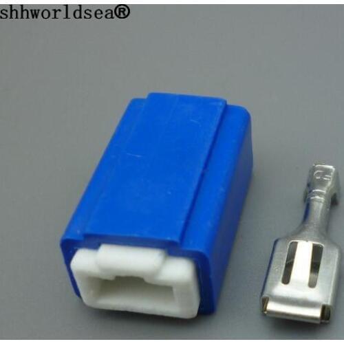 Shhworldsea 1set H1 h3 female male ceramic Heat Resistance Headlight without Wiring Harness lamp holder socket connector