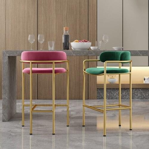 Light Luxury Bar Stools Desk Chair Stool Bar Stool High Chairs Modern Minimalist Barstools Bar Furniture for Home Barstool