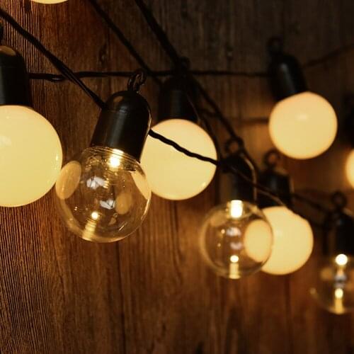 LED Bulb String Lights G50 4M/5M 20 Globe Waterproof 25FT Ball Light Christmas Decor LED Globe Bulbs Battery Fairy String Lamp
