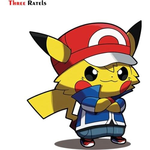 Three Ratels FC391 cute funny Anime Japanese cartoon 3D Stickers for car car mercedes skate decal