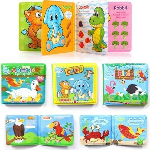 Bath Books Baby Education Toy Intelligence Development EVA Floating Cognize Learning Bathroom Child Gift Activity Book