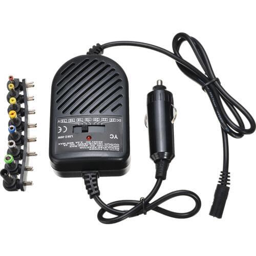 1pc/set 80W Car Charger DC Power Supply Adapter +8pcs Detachable Plugs For HP ASUS DELL Lenovo Samsung Laptop