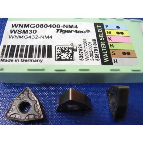 WALTER insert wnmg080408-nm4 WSM30 /wnmg080404-nm4 /wnmg0804012-nm4 suitable for stainless steel interrupted cuttingTurning Tool