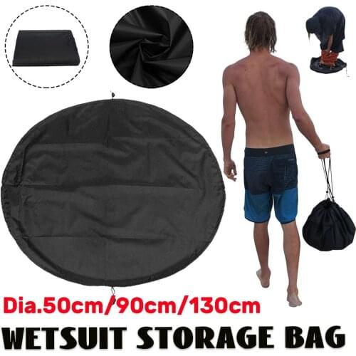 Diving Wetsuit Changing Mat Protective Storage Waterproof Foldable Dry Bag for Surfers Beach Swimming Polyester with Drawstring