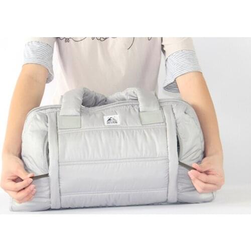 PLAYKING New Winter Space Bale Women Soft Bag Big Cotton Totes Feather Goose Down Shoulder Bag Designer lady handbag