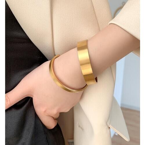 Timeless Wonder Titanium Pave Geo Band Bangle Bracelet Women Stainless Steel Jewelry Designer Gothic Boho Kpop Ins Neat Top 3392