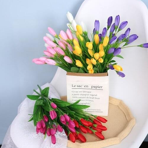 1 PCS Simulation Tulipa Artificial Plants Fake Flowers Garden Home Wedding Decoration