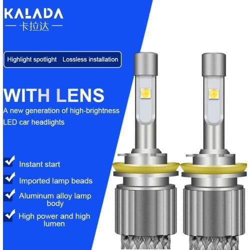 Kalada 2X H4 LED H7 H11 H8 HB4 H1 H3 9005 HB3 Auto S2 Car Headlight Bulbs 110W 13000LM Car Accessories 6000K Fog Light