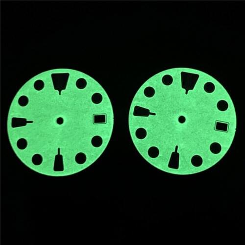 28.5MM Single/Dual Calendar Luminous Watch Dial for SBBN031 Modified Watch Case for NH35A/SKX007 Movement Parts